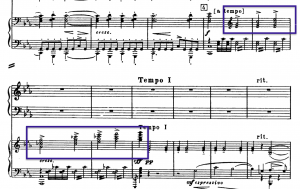 1st movement transition to 2nd theme