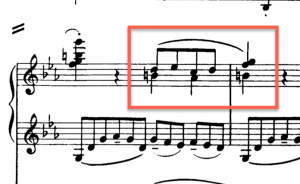 1st movement, development, piano