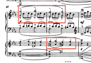 1st movement, recapitulation 2nd theme