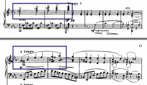 1st movement, start of 2nd theme