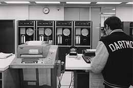 Ye Olde Computer.  GE-635 at Kiewit Computing Center, Dartmouth College, circa 1969.