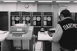 Ye Olde Computer. GE-635 at Kiewit Computing Center, Dartmouth College, circa 1969.