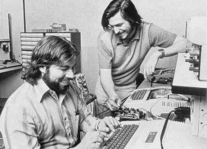 The iconic Jobs and Wozniak Apple II photo