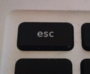 Escape key